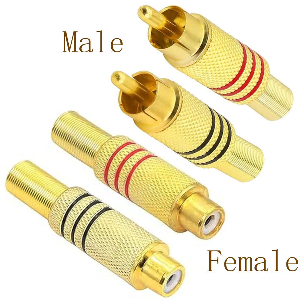 4PCS RCA Plug Gold Plated Sold - Audio Home Cinema 评论和价格