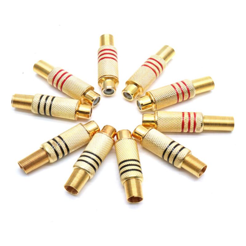 4PCS RCA Plug Gold Plated Sold - Audio Home Cinema 评论和价格
